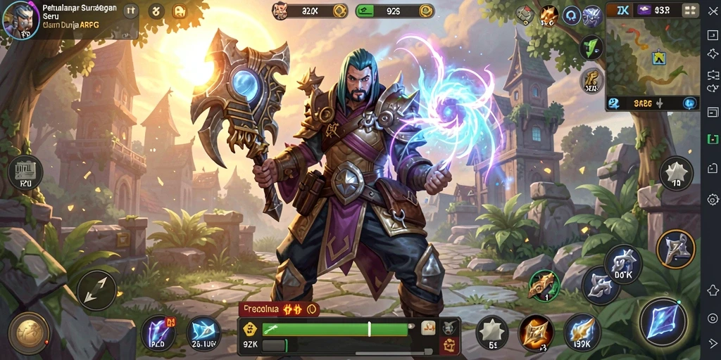 Tampilan gameplay seru dan mendebarkan di dunia 9ZK.