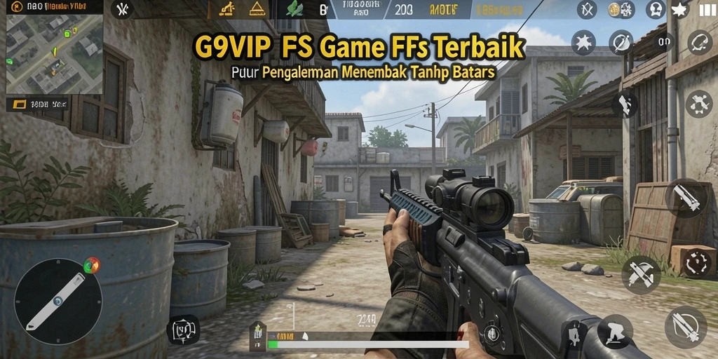 Tangkapan layar G9VIP menunjukkan pertempuran intens dalam gameplay FPS.