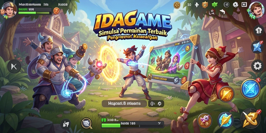 Tampilan menarik dari gameplay simulasi IDAGAME yang seru.