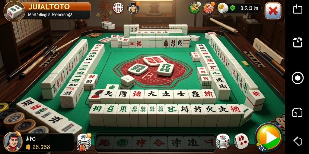 Gameplay Mahjong yang seru dan menantang di JUALTOTO.
