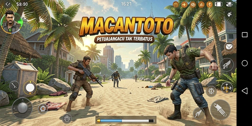 Tampilan gameplay seru dari MACANTOTO dalam aksi mendebarkan.