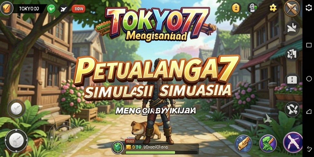 Screenshot utama TOKYO77 yang menunjukkan gameplay yang menarik dan interaktif.