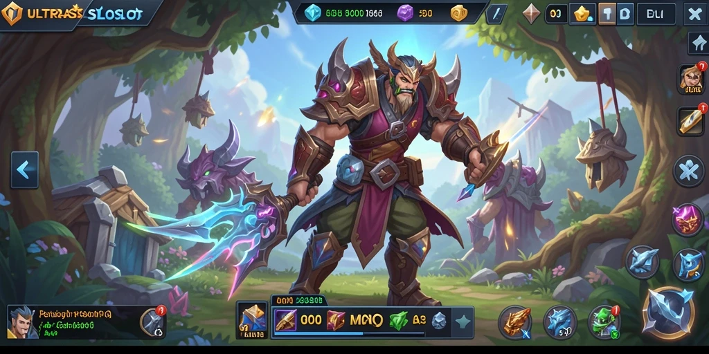 Tampilan gameplay menarik dari ULTRASLOT dalam dunia MMORPG.
