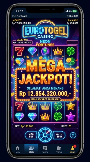 Tampilan menu aplikasi eurotogel yang mudah diakses dan dipahami.